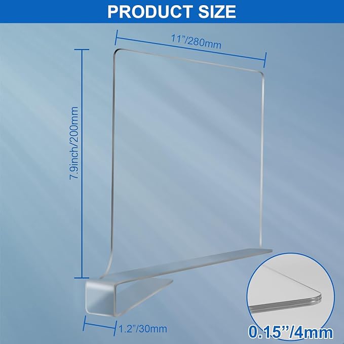 Acrylic Shelf Dividers for Closet Organization 6PCS Closet Shelf Divider Closet - Image 6