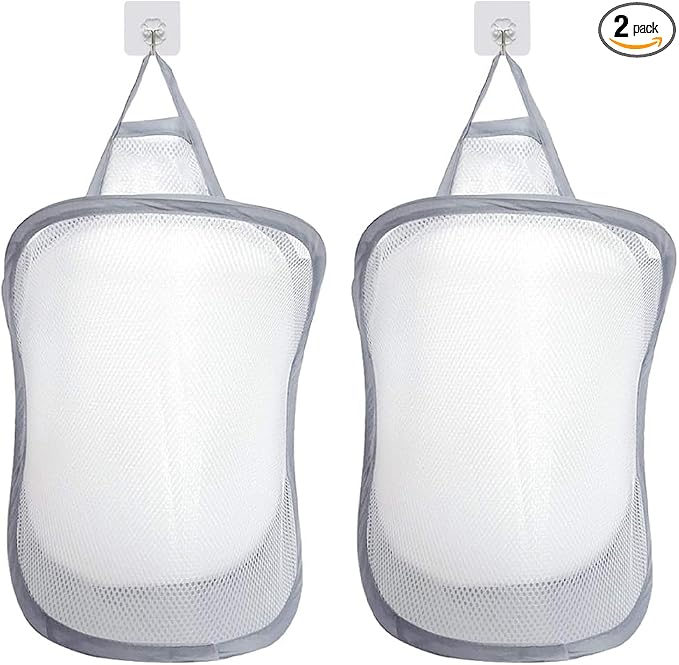 2 PCS Collapsible Laundry Basket Hanging Hamper by Unknown