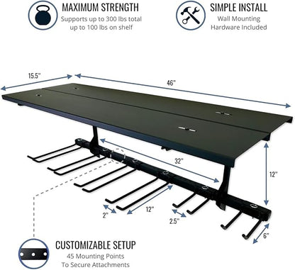 StoreYourBoard Tool Max Garage Storage Rack Shelf – Adjustable Wall Mount - Image 2