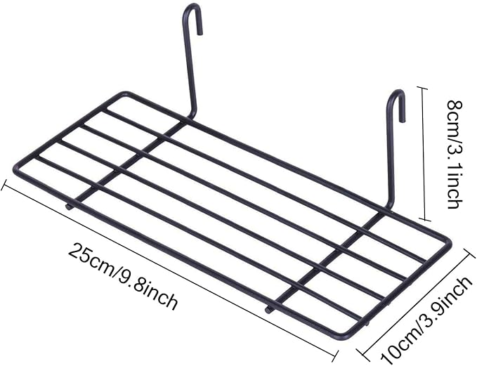 GBYAN Grid Wall Basket Wall Grid Panel Accessories Wire Straight Shelf - Image 5