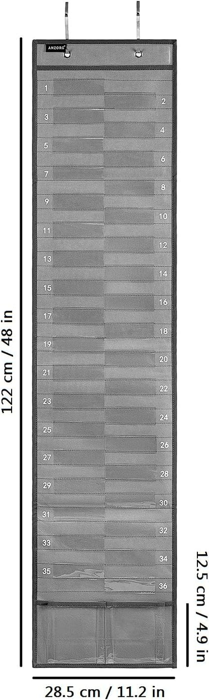 Hanging Pencil Holder Classroom Pencil Parking Pocket Chart Numbered Pencil - Image 7