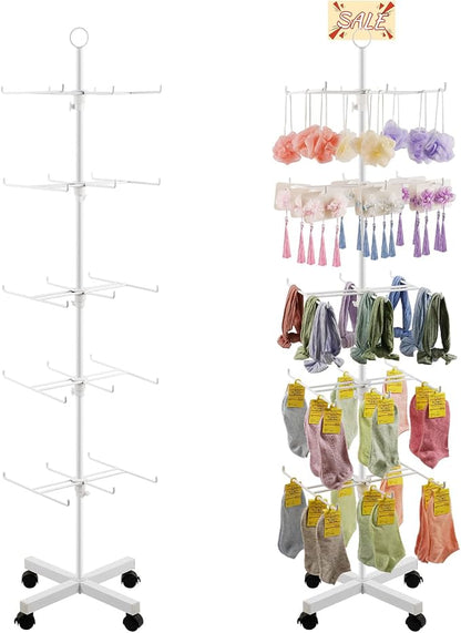 Retail Display Stand Rotating Display Rack 5 Tier Spinning Display Stand by Flenpptly