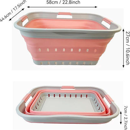 SAMMART 42L Collapsible Plastic Laundry Basket - Image 3