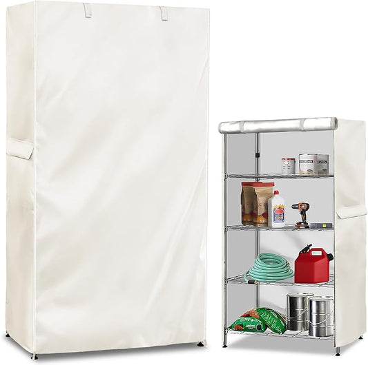Storage Shelf Cover, Outdoor Heavy Duty 600D 36''W x 14''D x 72''H Dustproof by Dalema