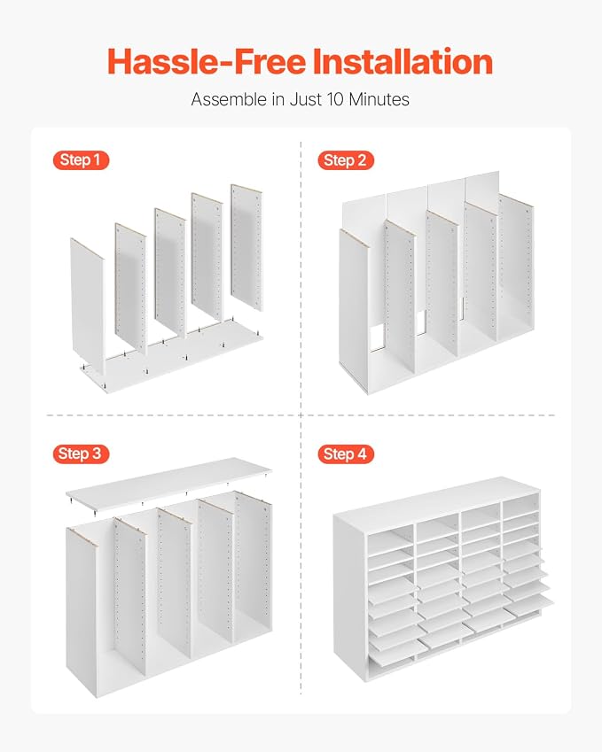 VEVOR Literature Organizer, 36 Compartments Office Mailbox - Image 8