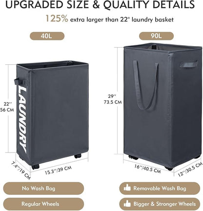 DOKEHOM 90L X-Large Laundry Basket - Image 3