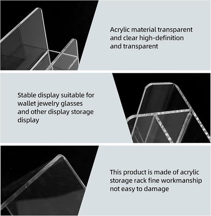 Acrylic Wallet Display Stand Purse Handbag Organizer, Acrylic Display Shelf - Image 5