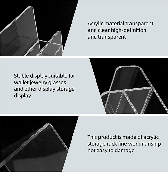 Acrylic Wallet Display Stand Purse Handbag Organizer, Acrylic Display Shelf - Image 4