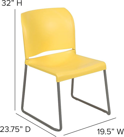 Flash Furniture HERCULES Series 880 lb. Capacity Yellow Full Back Contoured - Image 3