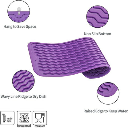 Silicone Dish Drying Mat for Multiple Usage, Easy clean, Eco-friendly, - Image 3