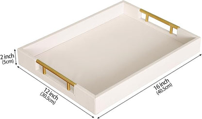 HofferRuffer Faux Leather Serving Tray - Image 2
