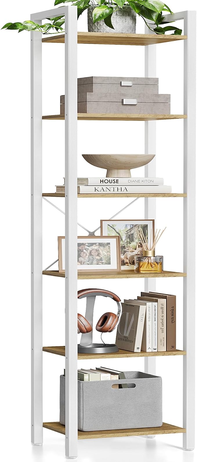 VASAGLE 6-Tier Bookshelf, Bookcase by Unknown
