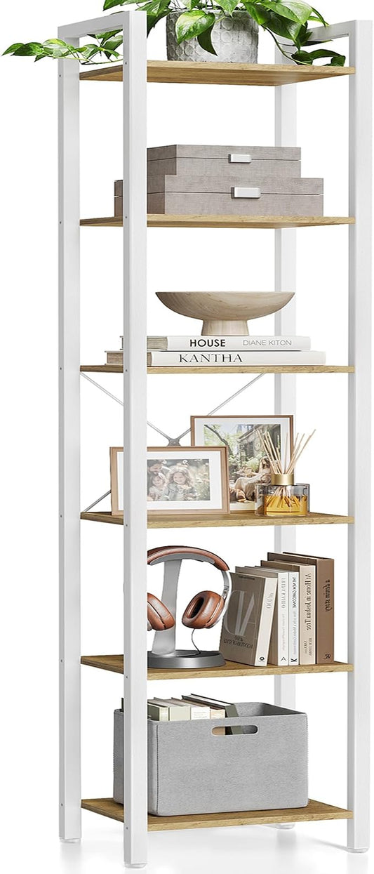 VASAGLE 6-Tier Bookshelf, Bookcase by Unknown