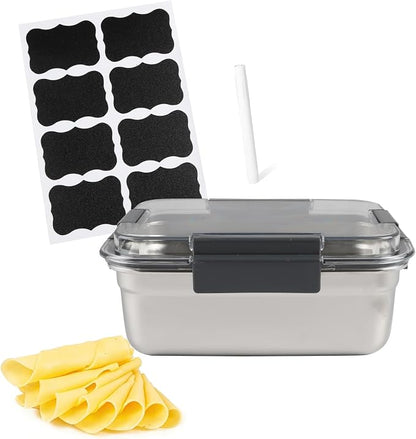 Cheese Container for Refrigerator, Cheese Stainless Steel Container by Unknown