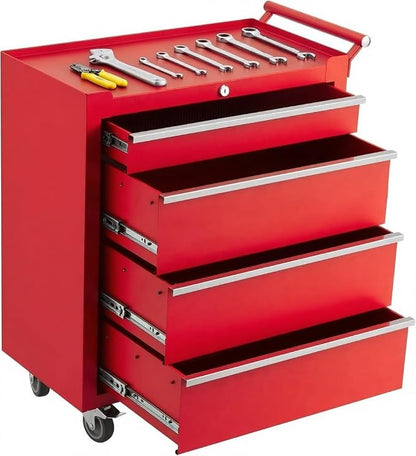 IDEALHOUSE Rolling Tool Chest, 4 Drawers Tool Storage Cabinet, Toolbox by IDEALHOUSE