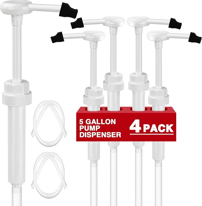 4 Pcs 5 Gallon Pump Dispenser 38-400 1 oz Dispenser Pump by DupakSYS