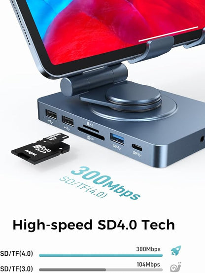 NEWQ iPad Docking Station Stand, 11-in-1 Dock - Image 6