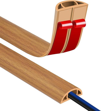 Floor Cord Covers for Wires 3.3FT Cable Hider Wire Cover Self Adhesive Cord by JAHOMFAI