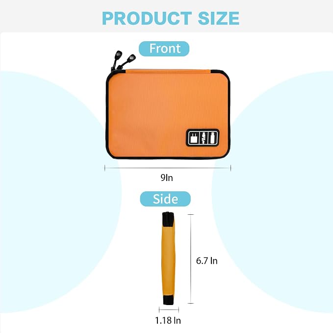 Lcsmaokin Electronics Travel Organizer, Portable Waterproof Electronic Travel - Image 3