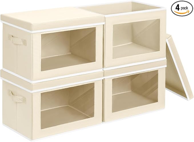 Homsorout Storage Boxes with Lids by Homsorout
