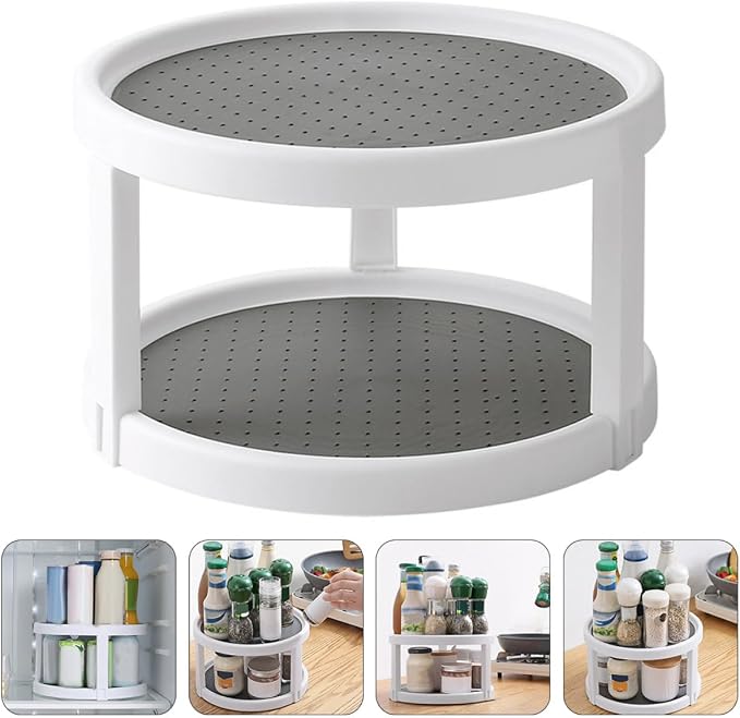 ARTIBETTER Rotating Double-tier Spice Rack Organizer - Image 8