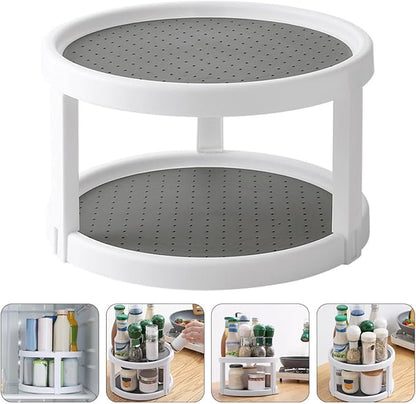 ARTIBETTER Rotating Double-tier Spice Rack Organizer - Image 8