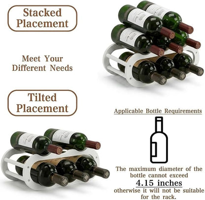 PEKER Wine Rack – Small Countertop Wine Rack & Wine Bottle Holder - Image 6