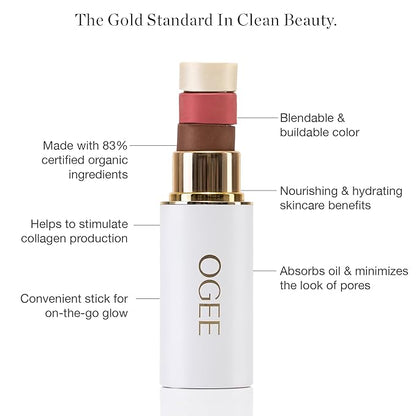 Ogee Sculpted Face Stick Certified Organic Blush Stick - Image 4