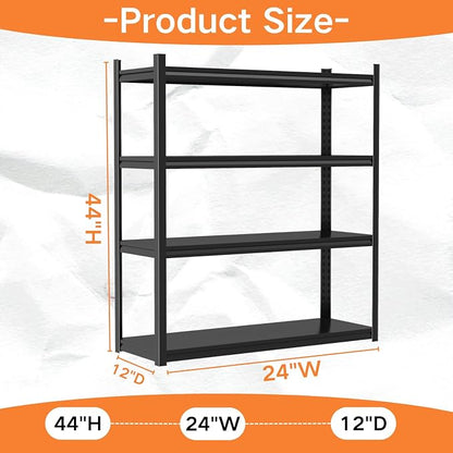 Garage Shelving, Heavy Duty Storage Shelves, Adjustable Boltless Units | Metal - Image 2