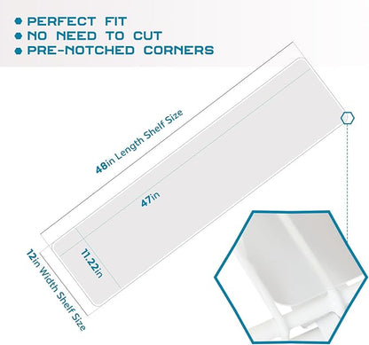 BRIAN & DANY Wire Shelf Liner 12" X 48", Heavy Duty Shelf Liners - Image 3