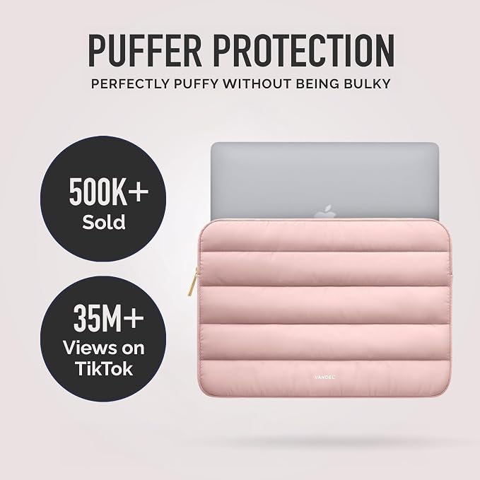 Vandel The Original Puffy Laptop Sleeve Case, 13-14 inch Laptop Sleeve Bag - Image 2
