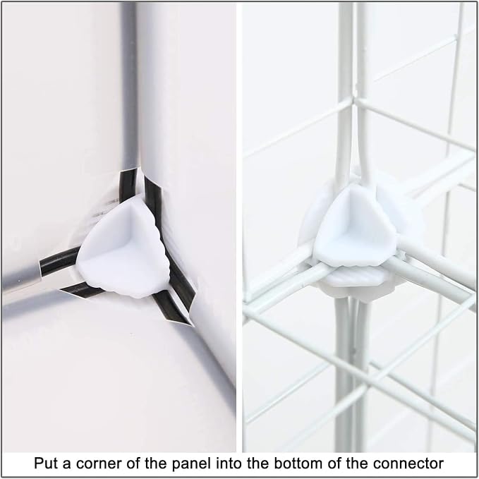 Wire Cube Plastic Connector 50Pcs Wire Grid Cube Organizer Connector - Image 4