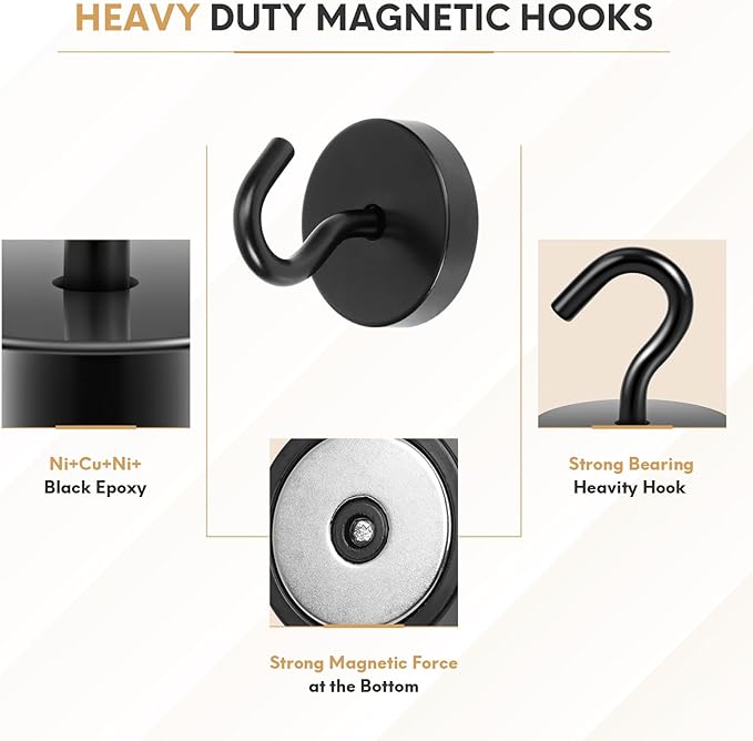 Neosmuk Magnetic Hooks Steel Tube Design - Image 5