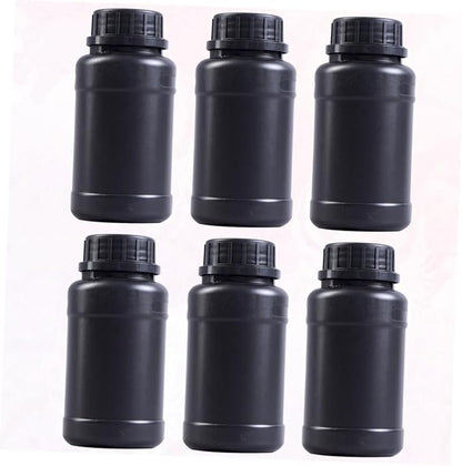 ULTECHNOVO 6pcs Black Hdpe Engineering Storage Bottles Acidproof Lightweight - Image 9