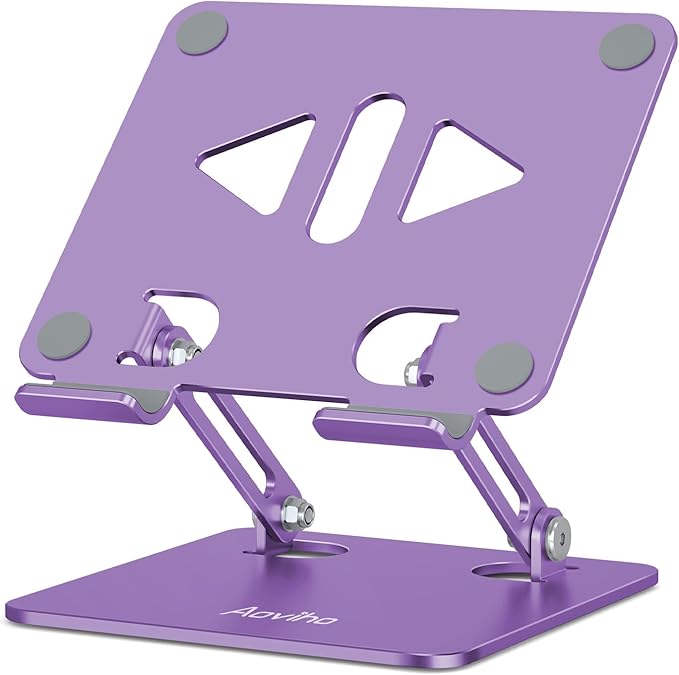 Tablet Stand Holder for Desk, Adjustable Desktop Tablet Holder, Foldable by Aoviho