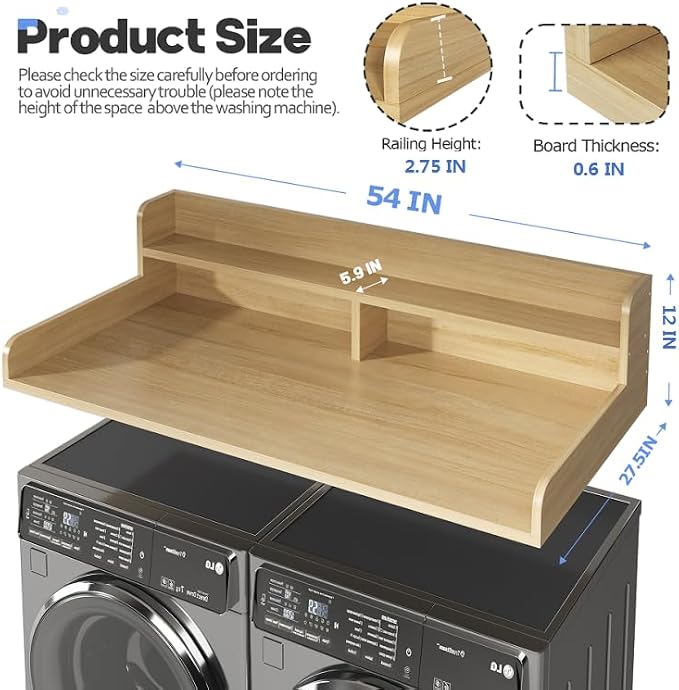 2-Tier Washer and Dryer Countertop - Image 2