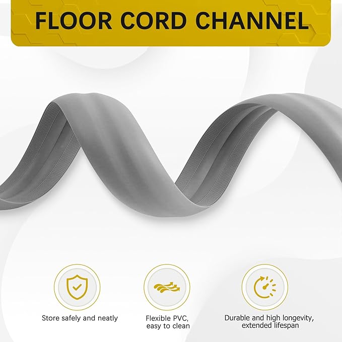 Floor Cord Cover 3.3FT Cord Covers - Image 3