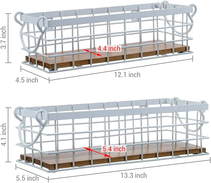 MyGift 13 and 12 Inch Nesting Storage Baskets - Image 5