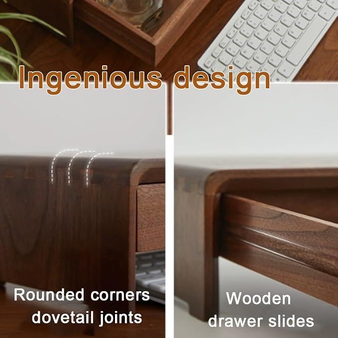 Solid Wood Monitor Stand for Saving Space, Monitor Riser - Image 6