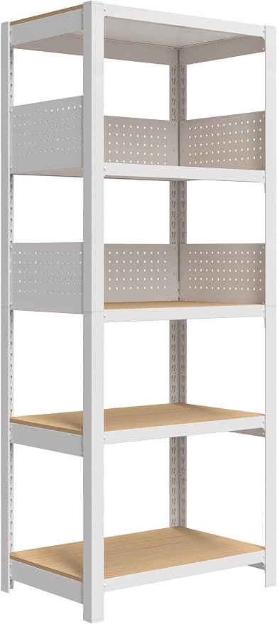 HOMEDANT 24" W Pegboards Storage Rack 5-Tier Heavy Duty Boltless Metal Utility by TheBestOrganizingSolution