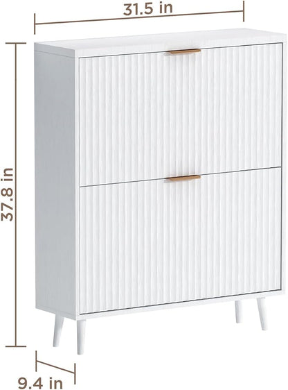 Shoe Cabinet Storage, Modern Freestanding Organizer - Image 2