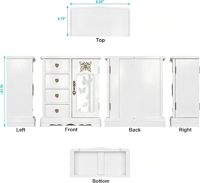 RR ROUND RICH DESIGN Solid Wood Jewelry Box - Image 6
