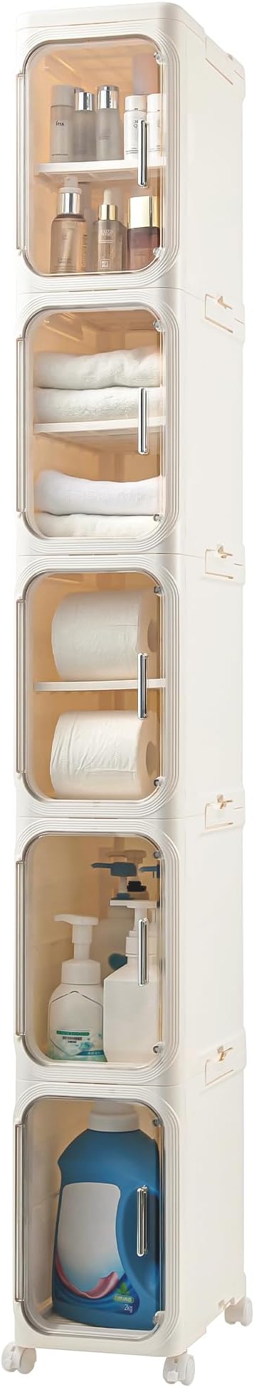 Narrow Bathroom Storage Cabinet by Lifelongpal