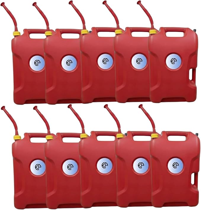 KP Utility 5-Gallon Red Watering & Storage Can – Durable Leak-Proof Flexible by KOOLPRODUCTS