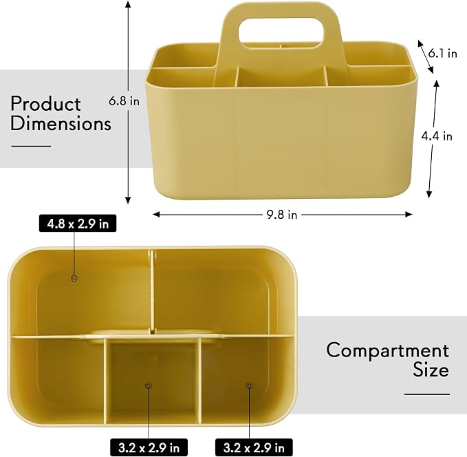 Tiawudi Multipurpose Caddy Organizer, Plastic Caddy - Image 3
