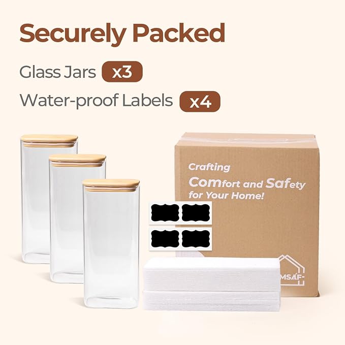 ComSaf 2 Qt Rectangle Glass Storage Containers - Image 8