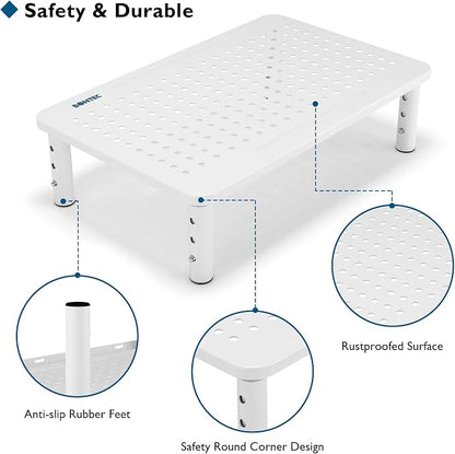 BONTEC 2 Pack 3 Height Adjustable Monitor Stand Riser - Image 5
