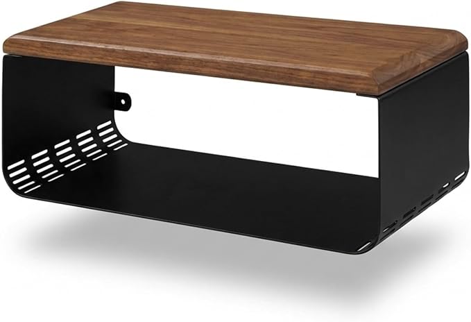 Floating Nightstand with Walnut Top | Modern Bedroom Decor | Minimalist by UltimatePremiumProducts