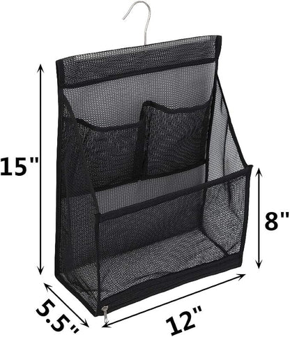 ALYER Hanging Mesh Bath Toy Organizer Bag, Large Shower Storage Caddy - Image 2