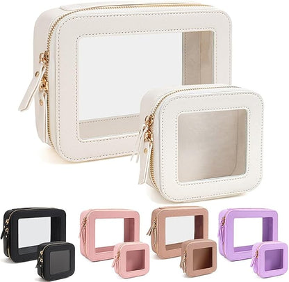 Travel Clear Makeup Bag Set, TSA Approved Cosmetic Bag Case - Image 8
